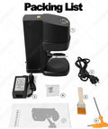 Packing list for Automatic Electric Coffee Tamper For Espresso Featuring Adjustable Height And Precision Pressure Control.