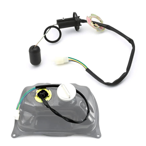 Float Type Gas Tank Level Sensor Kit For GY6 50cc Scooters Mopeds ATVs Go Karts 139QMA 139QMB TaoTao Jonway Replacement Parts With Durable Float Assembly And Corrosion Resistant Metal Rod For Accurate Fuel Readout, black wire lead and float