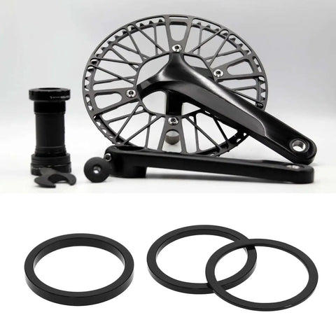 12 Pcs Bike Bottom Bracket Gasket And Crank Spacer Kit with 24mm BB86 91 92 BB30 PF30 Road Riders components displayed