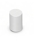 Era 100 SL Dope Compact Microphone Free Wireless Speaker with WiFi Bluetooth, modern white finish, angled view