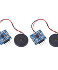 Two Pack Piezoelectric Sensor Analog Ceramic Vibration Sensor Module For Arduino And DIY Electronics With High Sensitivity Output