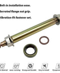 TH400 Transmission Manual Shift Shaft Kit For GM TH400 Upgrade OEM 38511-05K Includes Shift Shaft, Flange Nuts, O-Ring, Seal And All Hardware For Smooth, Precise Shifts And Beefed-Up Long-Lasting Performance., gold shift shaft with flange nut, O-ring, and seal