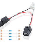 VCM Muzzler Harness Disable Kit For Honda Odyssey Ridgeline Accord Pilot And Acura 3.5L V6 With resistors and connectors visible