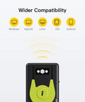 Bluetooth 5.0 2D Barcode Scanner With 2.4Ghz USB Adapter For Paper And Screen Barcodes, Works With Android iOS Windows Mac