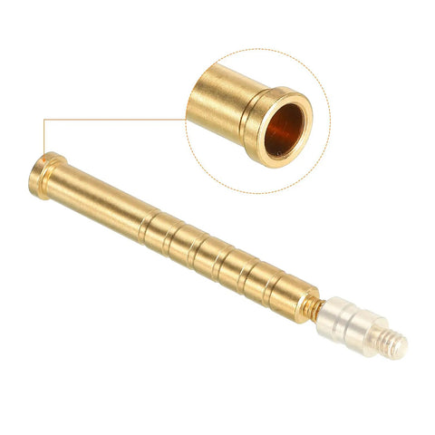150 Grain Brass Archery Arrow Inserts 0.244 Inch Diameter close-up details