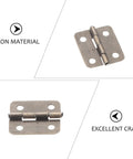 Miniature Iron Chest Hinges With Screws For Antique Jewelry Boxes And Small Wooden Chests, Retro Cabinet Hardware For DIY Crafts, 50Pcs Dope Vintage Style Durable OHPHCALL displayed on a white background
