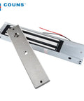 Single Door 12V 600lb Magnetic Lock For Access Control with armature plate, waterproof and rustproof design for secure installation
