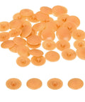 12mm Waterproof Plastic Screw Cap Covers 160 Piece Set For Phillips Cam Lock Nuts And Self Tapping Screws Decorative Orange Yellow Caps
