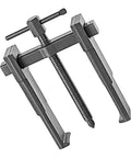 Best 2 Jaw Bearing Puller Kit With Low Profile Design Fits Tight Gaps To Scoop Bad Bearings Out Fast Safely For Home Garage Builds Or Pro Shop Jobs Using Heavy Duty Steel Build For Reliable Work When Fixing Vehicles Everywhere You Hit The Road. two jaw steel bearing puller, low profile, front angle