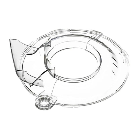 Clear PC Splash Guard For Stand Mixer Keeps Spills In Check Transparent Cover, round shape, made of durable shatter-resistant material.