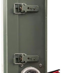 Side view of EmerGen 30 Amp Backup Power Manual Transfer Switch Kit inlet with attached wires.