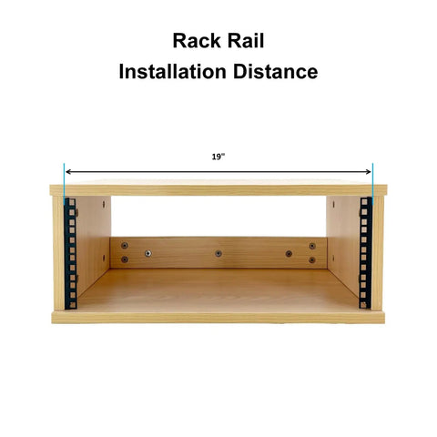 Built Tough 4U Vertical Wall Mount Rack Rails With M6 Screws And Cage Nuts Lock Down All 19 Inch Network Gear with installation distance.