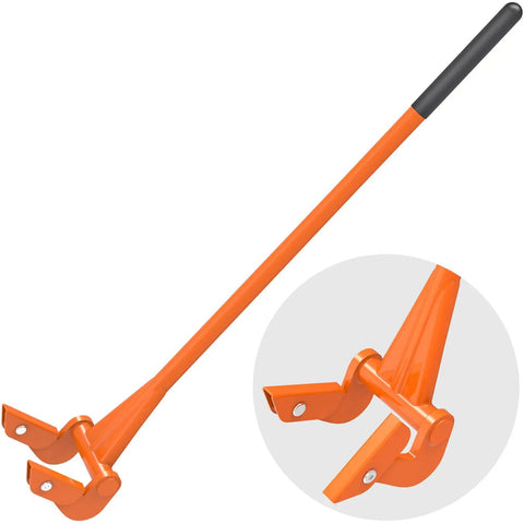Heavy Duty Pallet Buster Tool With One Piece 3mm Thick Handle 50 Inch Deck Board Removal Tool Full Welded Pallet Breaker With Pivoting Head