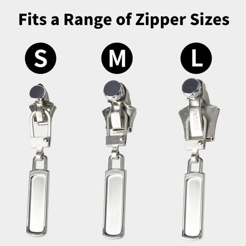 Universal Zipper Repair Kit With 3 Slider Sizes And 6 Replacement Pulls For Jackets Luggage Backpacks And Bags Fast Install