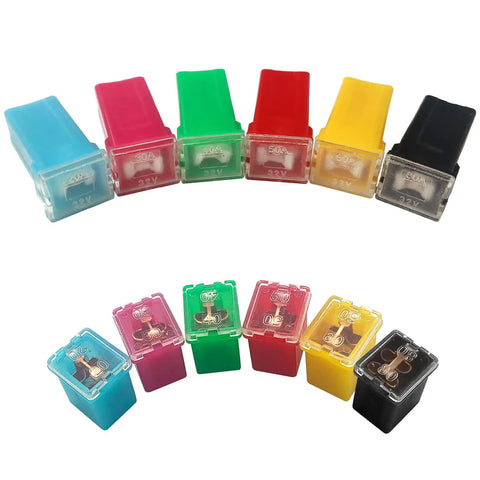 Heavy Duty Straight Up Automotive Fuse Assortment Kit Featuring 1221 Pieces Mini Standard Tall Blade Fuses with colorful fuses.