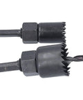 Heavy Duty Carbon Steel Hole Saw Kit With 13 Pieces For Precise Drilling In Wood Drywall PVC And Cork Plus Mandrels Fast Accurate Cuts For Cool DIY Pros, two hole saws