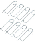 8 Pack Brooch Shape Cotter Pins With Quick Lock Fasteners, 2x45mm Spring Steel, Ideal for Garden, Lawn, Farm Hooks