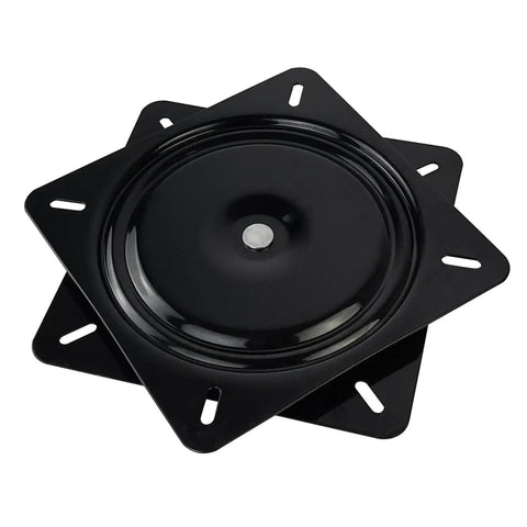12 Inch Bar Stool Swivel Plate Replacement 360 Degree Turntable Base With Ball Bearing Swivel, black cast iron