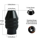 Tough As Nails 10 Pack Keyless Rotary Tool Chuck, 3-Jaw Chuck, clamping range 0.5mm to 3.2mm, suitable for Dremel minis.