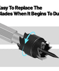 Close-up of Double Sided Spot Weld Cutter Set Three Eighths Inch HSS Remover Bits with replaceable blades feature.