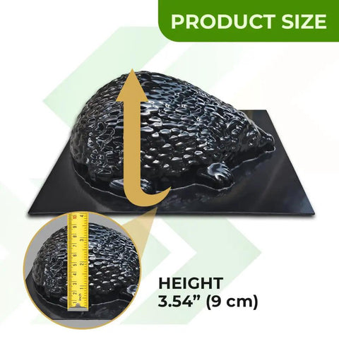 Cement Hedgehog Mold For DIY Garden Paths 10x10x5 Inches Black Durable Concrete Sculpture Mold height 3.54 inches