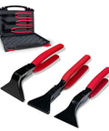 3 Piece Hand Seamers Set With Straight Jaw, 45 Degree, And 90 Degree Pliers and storage case