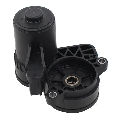 Slick Rear Driver Side Parking Brake Actuator For Honda Civic 2017 Through 2021 in black plastic with motor and mounting points.