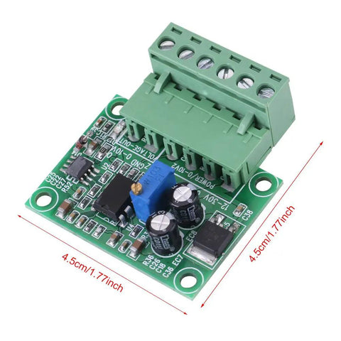Plug And Play Frequency To Voltage Converter Module 0 Hz To 10 KHz 0 V To 10 V Digital To Analog Board with optical isolation