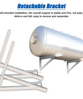 Heavy Duty 30 Gallon Stainless Steel Water Pressure Tank Kit Wall Mounted Auto Fill with detachable brackets shown