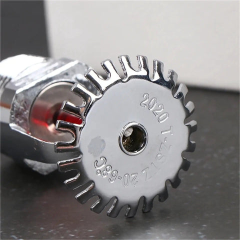 No Nonsense Rock Solid 68 Degree Fire Sprinkler Head Featuring Slick Side Hidden Design with chrome finish for reliable safety performance.