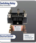 24 VAC DPDT General Purpose Switching Relay For HVAC Systems And Electrical Installations, visible terminal sets 1 2 3 and 4 5 6