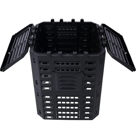 90 Gallon Garden Compost Bin Aerated For Fast No Fuss Easy Assembly Outdoor Composting Built From Premium Recycled Plastic