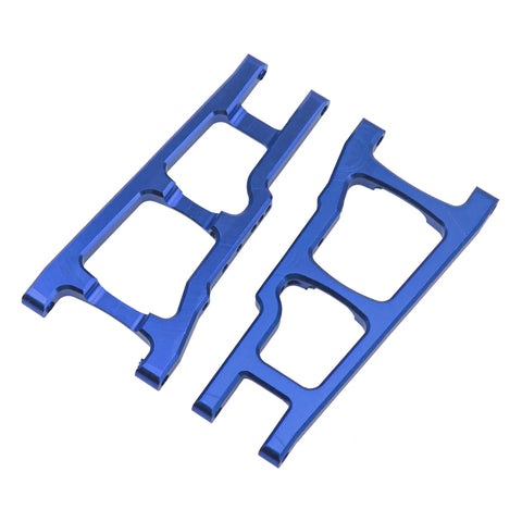 Beefy Aluminum Front And Rear A Arms Suspension Upgrade For Traxxas 1/10 Slash 4x4 4WD Stampede 4x4 RC Car 3655 CNC Machined Replacement Part Blue
