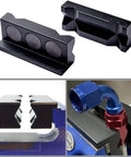 Top Shelf 4 Inch Aluminum Vise Jaw Pads Featuring Hella Strong Magnets And Reversible Design provide zero mark protection with precision grooves.