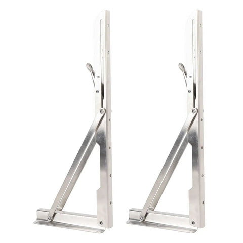 Heavy Duty 15.6 Inch Stainless Steel Folding Wall Shelf Bracket Hinge For Kitchen Or Garage Rock Solid Wall Mount Shelf Support