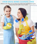 Mother and daughter using Flexible Drain Snake Kit, 3 Piece Stainless Steel Pipe Cleaners for home cleaning tasks.