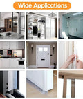 Collage showing 30 Ft Weather Stripping Door Seal Tape Silicone Self Adhesive Draft Stopper For Doors And Windows applications.