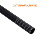 Cut down markings on the beefy aluminum 6061 Riser Handlebar for Mountain Bikes Trail Ready 780mm Wide, Hard Anodized Black