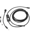 USB Endoscope Camera For Tough Industrial Inspections, 5.5mm lens, 1 meter cable, black, IP67 waterproof, six adjustable LEDs
