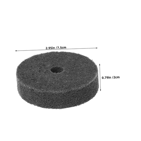 Get Your Business Rolling With This Awesome 6-Pack Of Nylon Buffing Wheel Discs Designed For Metal, 2.95in diameter disc.