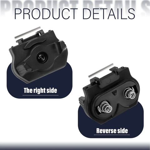TLR1 HL Battery Door Replacement For Streamlight TLR1 And TLR2 Tactical Flashlights with 691136 Pressure Switch, front and back view