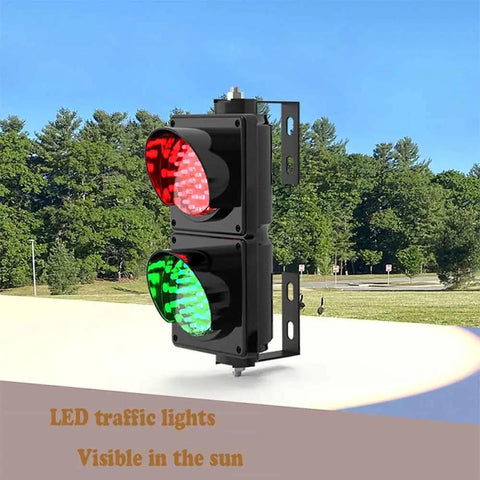 Heavy Duty Traffic Light Featuring Ridiculously Bright Red Green Dual Leds Built Like A Tank For Dock Operations Ip 65 Weather Resistant Warning Beam Anti Glare Sun Shield