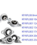 Heavy Duty Rock Solid Zinc Alloy Pillow Block Housing With Smooth Glide Linear Motion Support For Hard Industrial Builds And Easy Pro Weekend Garage Mods, showing various sizes.