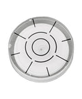 for spirit Bubble Level top view showcasing acrylic material and internal black lines for accurate readings.