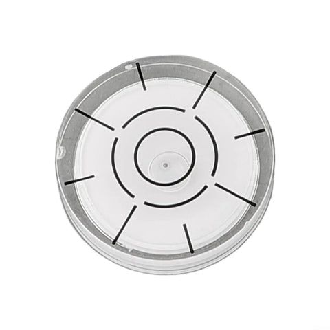 for spirit Bubble Level top view showcasing acrylic material and internal black lines for accurate readings.