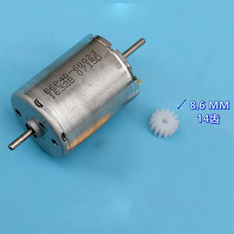 Dual Output Shaft DC Motor With Carbon Brush Dope Mini Precision For DIY RC Cars Toys And More 6V Nominal 3100 RPM