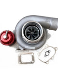 Gen2 High Performance Turbocharger With Ball Bearing T25 0.64AR MFS Wheel For GTX2860 GTX28 GTX2860R shown with actuator and gaskets