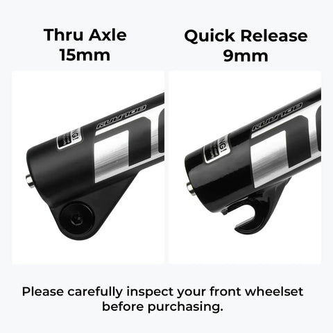 Beefy 20 Or 24 Inch Mountain Bike Suspension Air Fork With 9mm Quick Release, Thru Axle Options for MTB Disc Brake Version