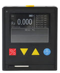 Handheld Digital Surface Roughness Meter For Metals And Nonmetals Ra Rz Rq Rt Rp Rv Rc Readouts 2.4-Inch IPS LCD Portable Roughness Tester With Auto Power Off Low-Power Design Field Ready. front view with LCD, buttons, and Ra readings