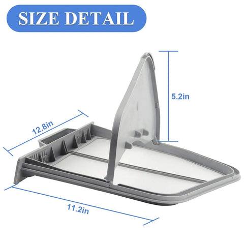 Dryer Lint Trap Filter With Flap Upgrade Stainless Steel Screen Replacement size detail with measurements 12.8x11.2 in